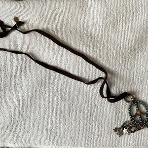 Lucky brand peace adjustable necklace